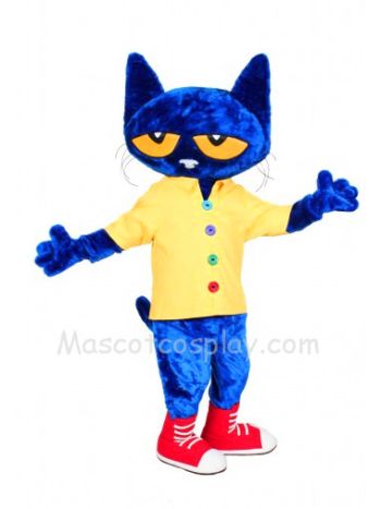 Pete the Cat Mascot Costume Fancy Dress Outfit