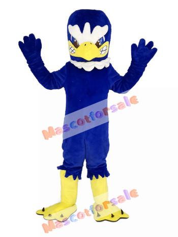 Fierce Blue Eagle Bird Mascot Costume Animal