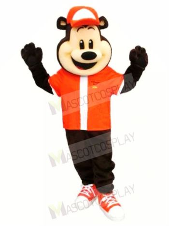 Sport School Bear Mascot Costume 