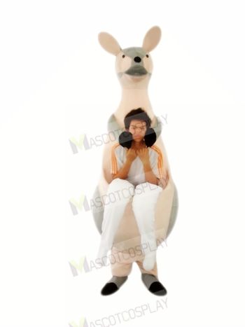 Grey Kangaroo Mother Mascot Costumes Adult
