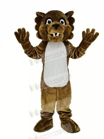 Brown Cougar Paws Mascot Costume Animal