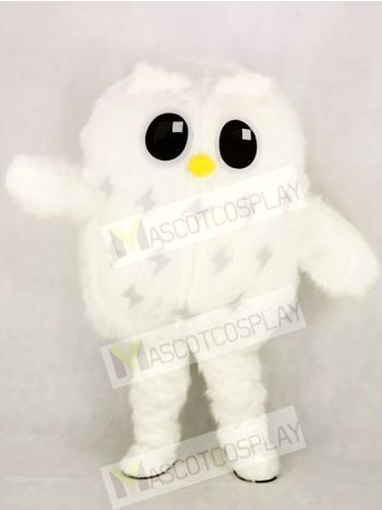 Cute White Owl Mascot Costume School 	