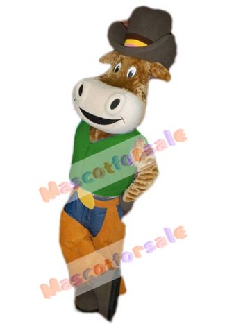 Cowboy Ox Cattle mascot costume