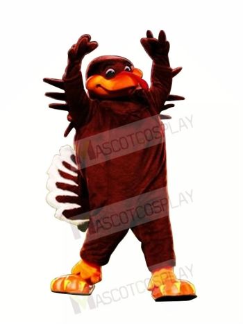 Red Hokie Bird Mascot Costumes Cartoon