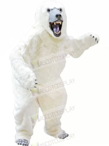 Polar White Bear Mascot Costumes Animal	