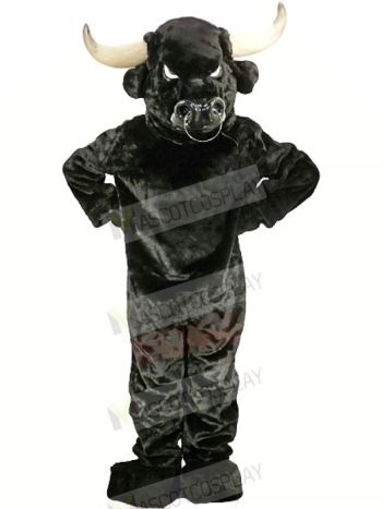 Strong Black Bull Adult Mascot Costumes Animal