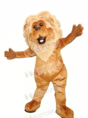 Realistic Furry Lion Mascot Costumes Cartoon	