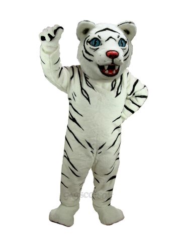 White Tiger Mascot Costume