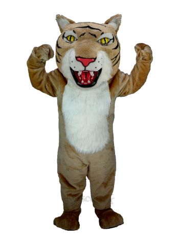 Tan Wildcat Bobcat Mascot Costume