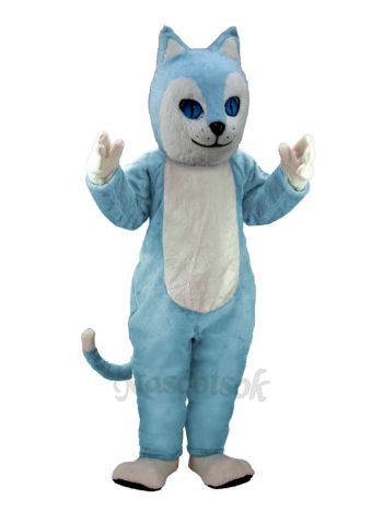 Blue Cat Mascot Costume