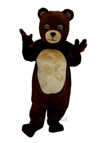 Chocolate Bear Mascot Costume