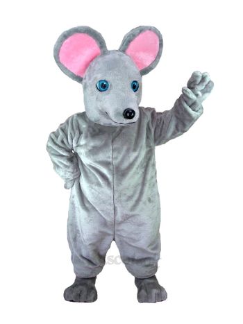 Gray Mouse Mascot Costume