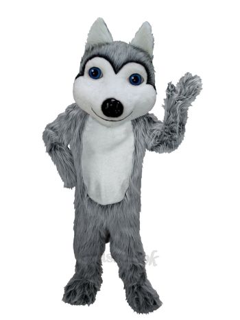 Friendly Husky Dog Mascot Costume
