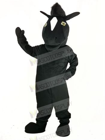 Black Mustang Horse Mascot Costume Animal