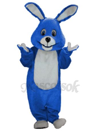 Easter Royal Blue Bunny Mascot Costume