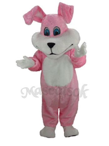 Easter Super Pink Rabbit Mascot Costume