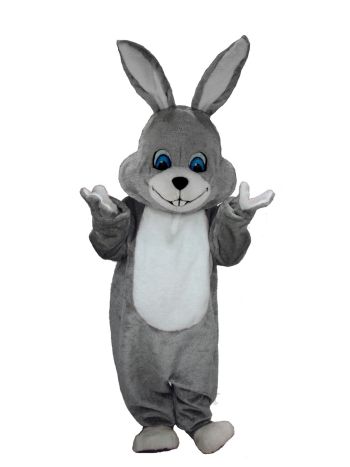 Easter Grey Rabbit Mascot Costume