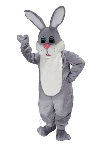 Easter Grey & White Rabbit Mascot Costume