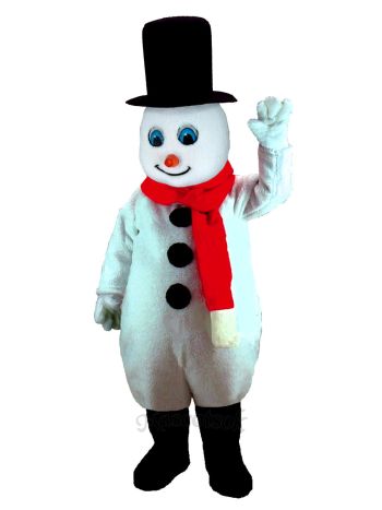 Mr. Snowman Mascot Costume