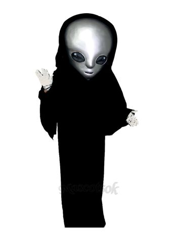 Grey Alien Mascot Costume