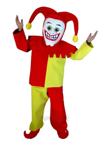 Joker Court Jester Mascot Costume