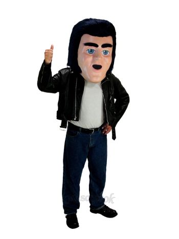 50's Guy Elvis Mascot Head Costume