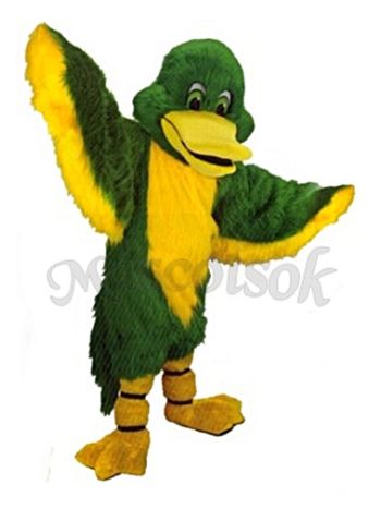 Green Duck Mascot Costume