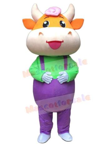 Cow mascot costume