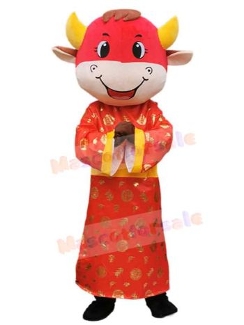 Cow mascot costume