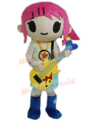 Girl mascot costume