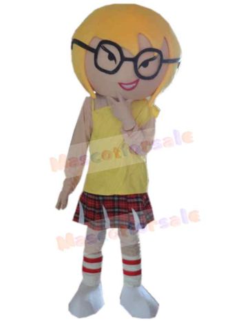 Girl mascot costume