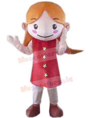 Girl mascot costume