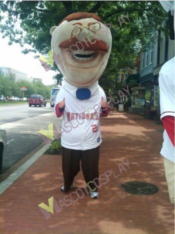Teddy Roosevelt Nats Mascot Costume Presidents Race Mascot Costume