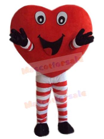 Heart mascot costume