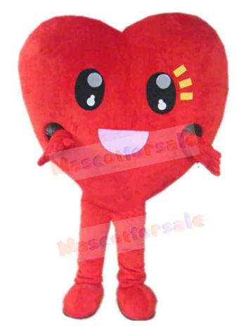 Heart mascot costume