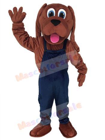 Cute Bloodhound Dog Mascot Costume