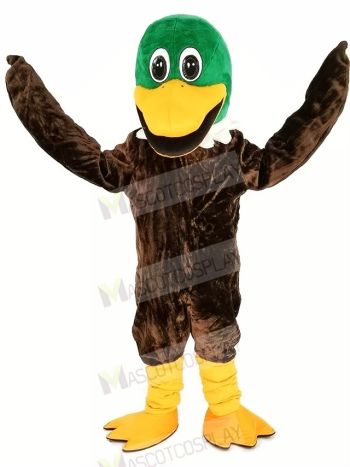 Green Head Mallard Duck Mascot Costume Animal