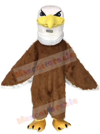 Fierce Mr. Majestic Eagle Long Hair Mascot Costume