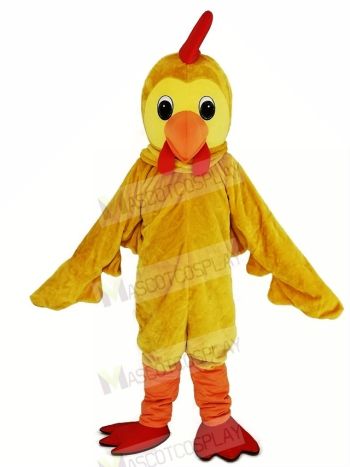 Yellow Cock Rooster Mascot Costume