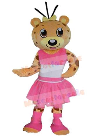 Leopard mascot costume