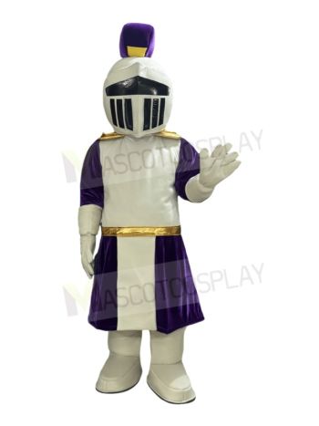 Purple and Golden Knight Mascot Costume