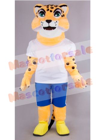 Cheetah mascot costume