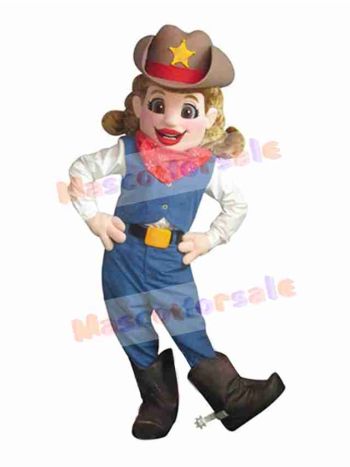 Cowgirl mascot costume