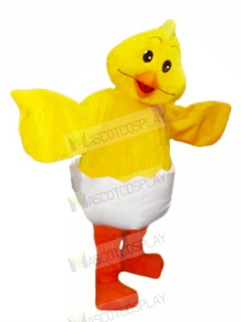 Smiling Yellow Egg Chicken Mascot Costumes Animal